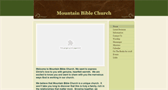 Desktop Screenshot of mountainbiblechurch.org